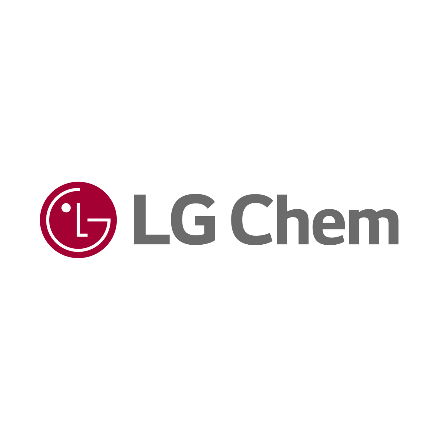 LG Chem logo: red circular emblem with white inner design next to cropped gray 'LG Chem' text, bottom portion cut off.